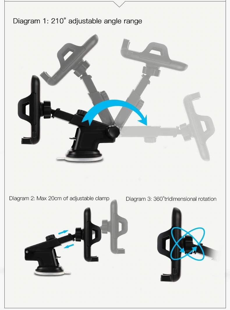 Yesido Universal Car Holder - Adjustable and Sturdy Mount Yesido Universal Car Holder - Adjustable and Sturdy Mount