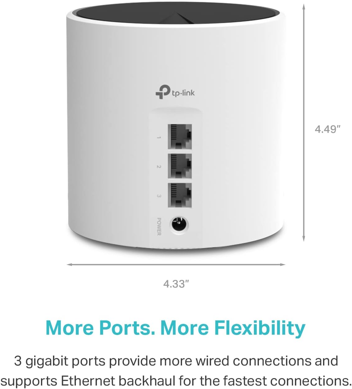 TP-LINK AX3000 Whole Home Mesh WiFi 6 Unit (1 peck) - White