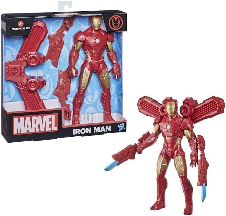 Hasbro Marvel Iron Man Toy 9.5-inch Action Super Heroes Figure and Gear