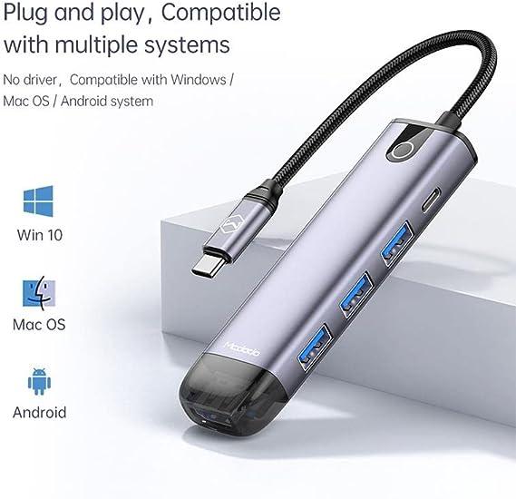 Mcdodo 5 in 1 Multi Function Expand Adapter 100W PD & 4K - Black Mcdodo 5 in 1 Multi Function Expand Adapter 100W PD & 4K - Black