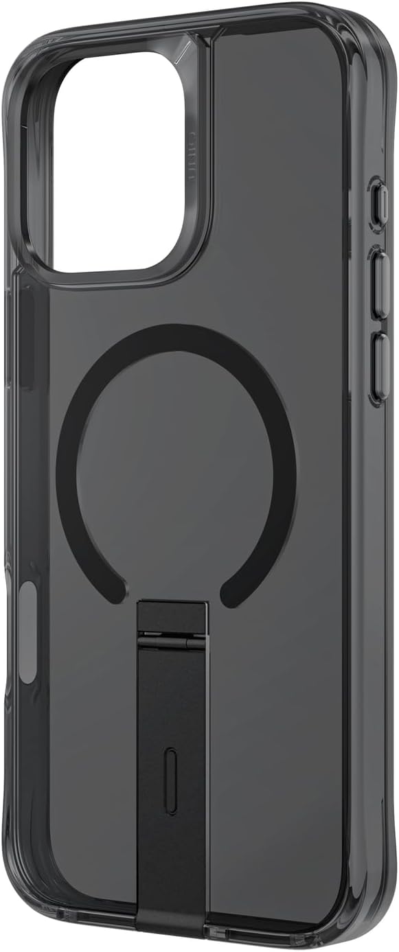 كفر UNIQ ELEVA iPhone 16 Pro 6.3 MagClick مع حامل عمودي أسود