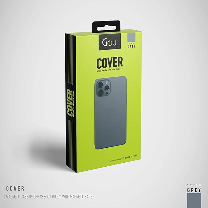 Goui Magnetic Case for iPhone 12 Pro Max with Magnetic Bars – Grey Goui Magnetic Case for iPhone 12 Pro Max with Magnetic Bars – Grey