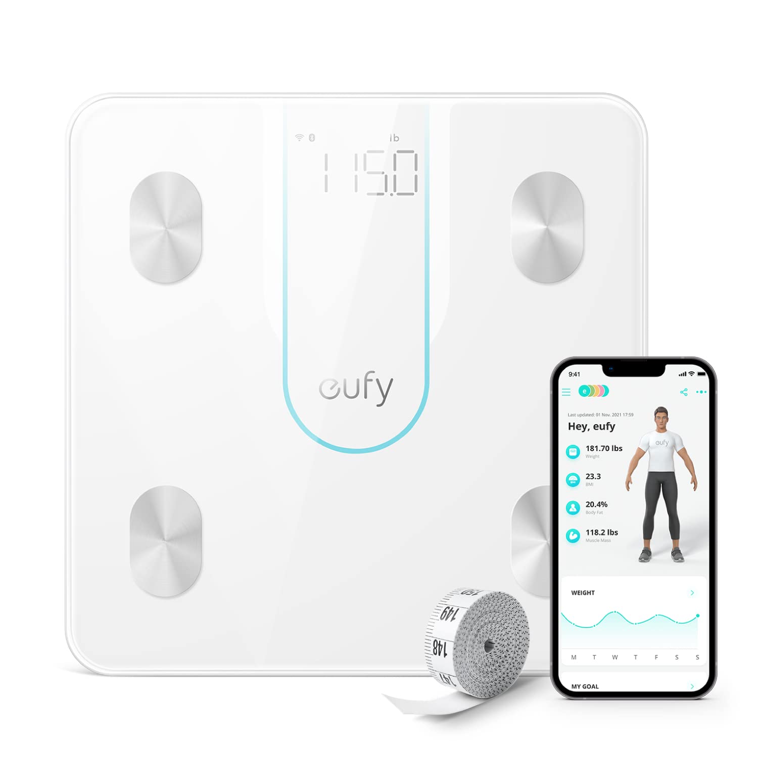 Anker Eufy Smart Scale P2 Pro with Wi-Fi & 15 Measurements