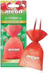 معطر هواء معلق للسيارة والمنزل من AREON Pearls I برائحة البطيخ (عبوة من 3 قطع) 