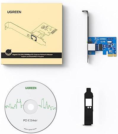 UGREEN Gigabit PCI Express Network Adapter - 10/100/1000Mbps UGREEN Gigabit PCI Express Network Adapter - 10/100/1000Mbps