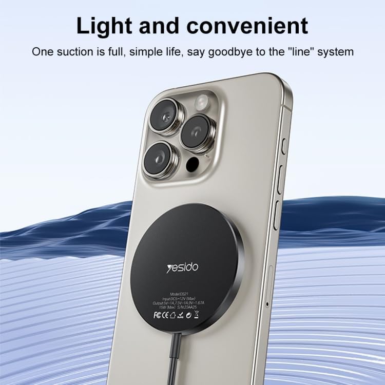 Yesido DS21 MagSafe Wireless Fast Charger 15W - iPhone 15/14 Yesido DS21 MagSafe Wireless Fast Charger 15W - iPhone 15/14