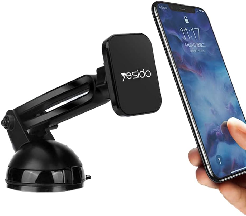 Yesido Magnetic Phone Holder Telescopic Windshield/Dashboard