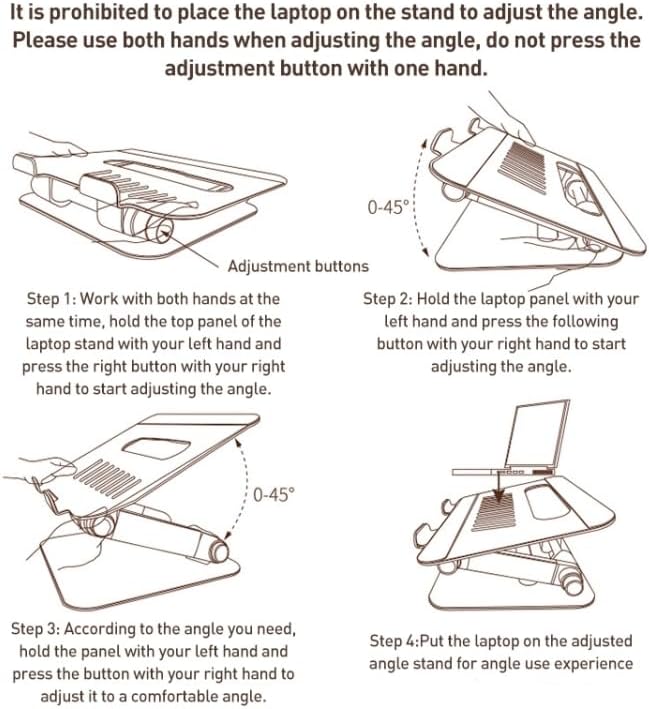 YESIDO LP06 Laptop Stand - Adjustable and Portable Design YESIDO LP06 Laptop Stand - Adjustable and Portable Design
