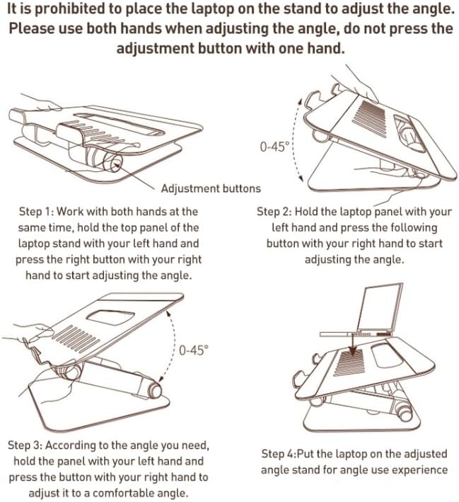 YESIDO LP06 Laptop Stand - Adjustable and Portable Design