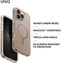 غطاء iPhone 16 Pro 6.9 UNIQ HYBRID MagClick – Taupe Gold