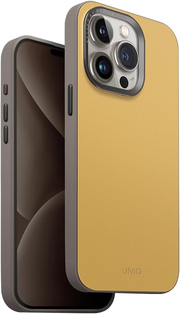 غطاء iPhone 15 Pro UNIQ LYDEN DS MagClick – Canary