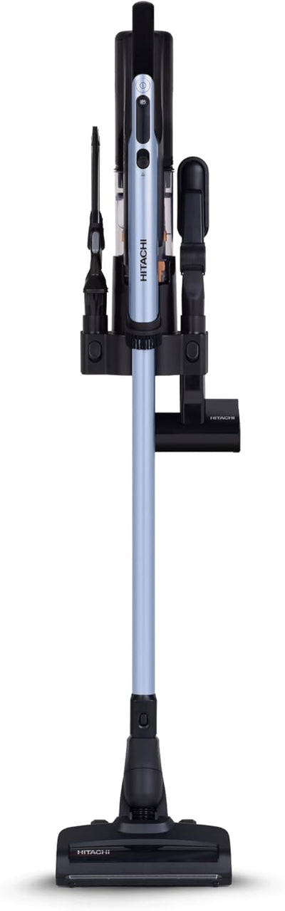 Hitachi PV-XHE4PLMBGAE Cordless Stick Vacuum | 225AW Cyclone Storm | 80-Min | Metallic Blue