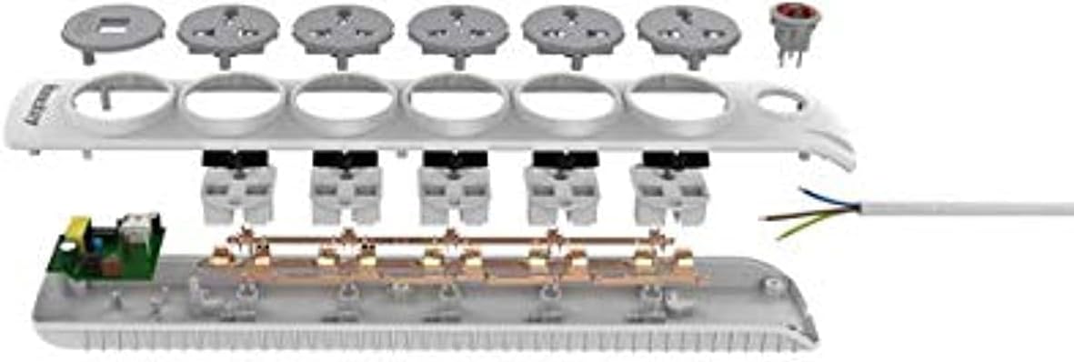 Huntkey Power Strip 5 Outlets 2 USB 3m Cable Huntkey Power Strip 5 Outlets 2 USB 3m Cable