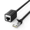كابل تمديد RJ45 Cat6 من يوجرين بطول 0.5 متر، اللون أسود