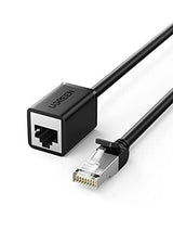 كابل تمديد RJ45 Cat6 من يوجرين بطول 0.5 متر، اللون أسود