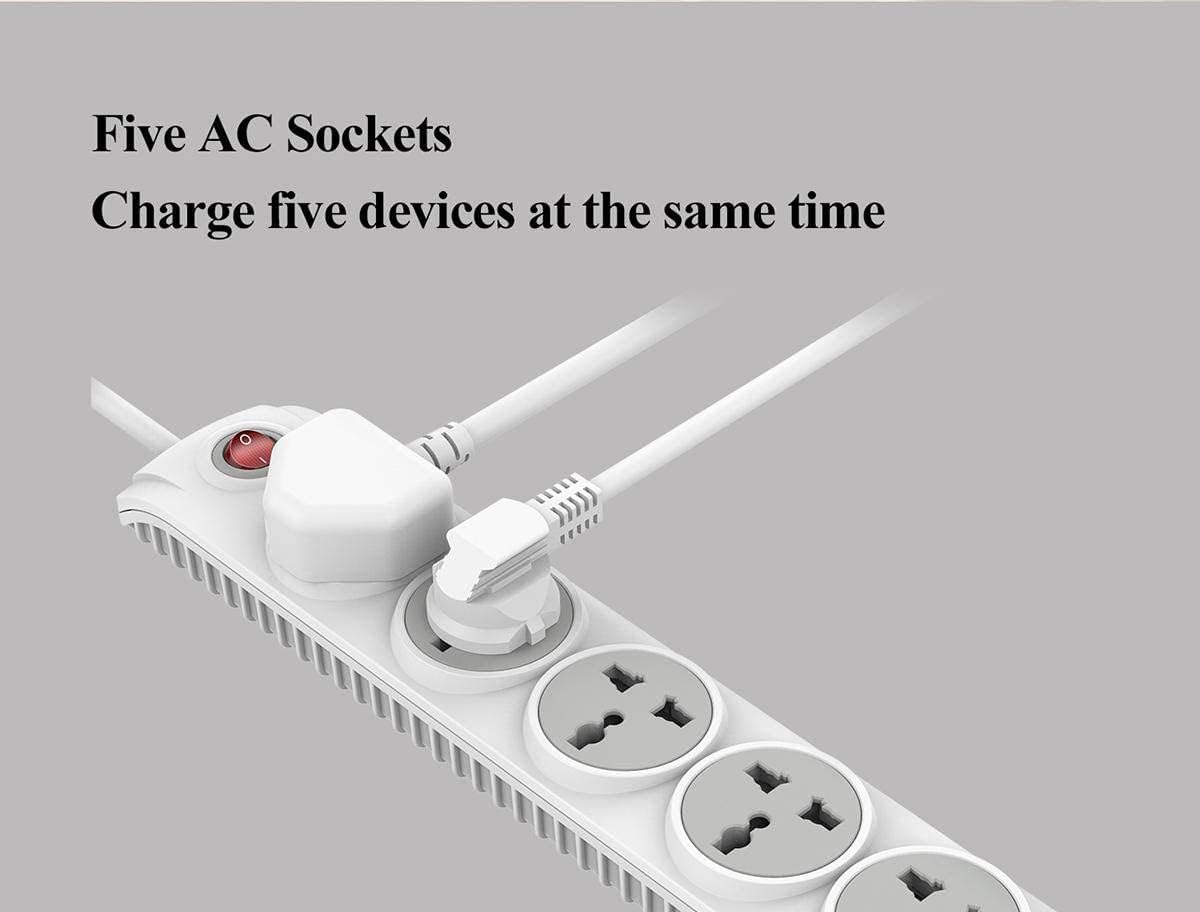 Huntkey Power Strip 5 Outlets 3m Cord Child Safety Huntkey Power Strip 5 Outlets 3m Cord Child Safety