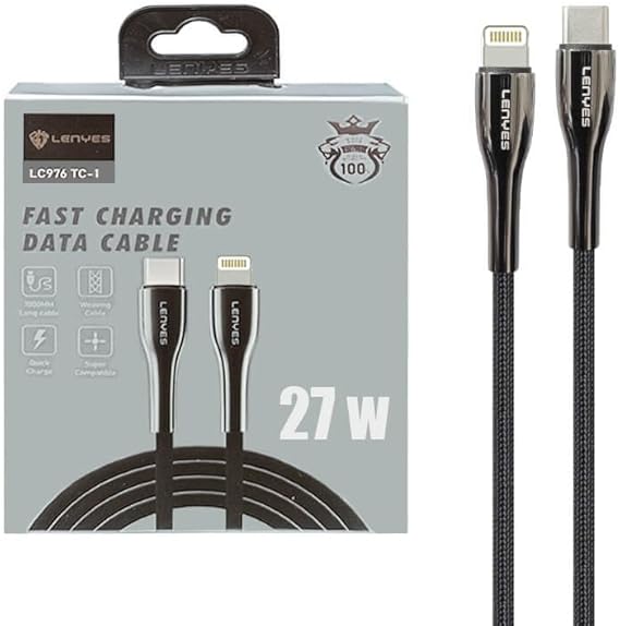 Lenyes LC976 TC-i Cable – Fast Charge & Data for iPhone Lenyes LC976 TC-i Cable – Fast Charge & Data for iPhone