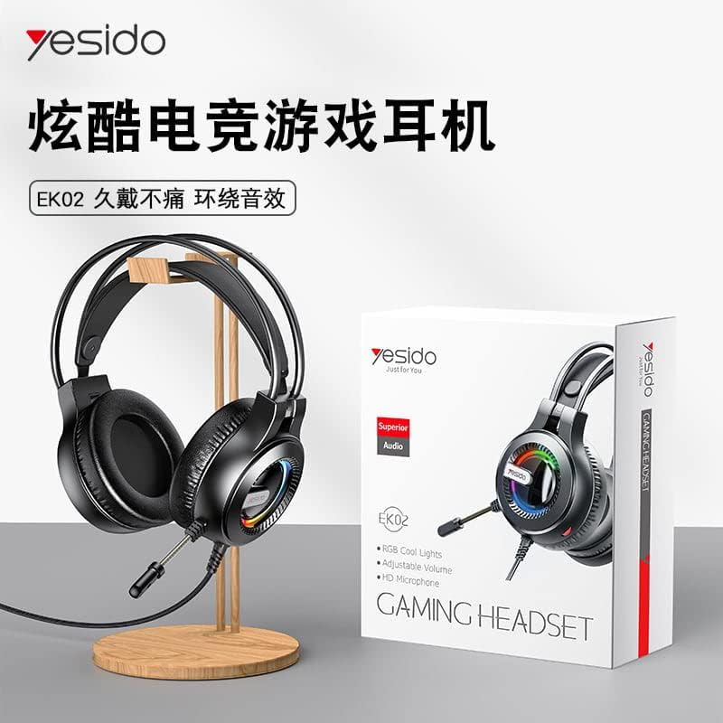 Yesido Gaming Headset - Professional Bass & RGB Lighting