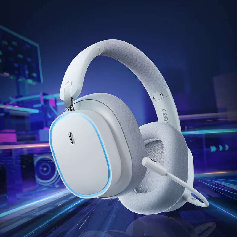 Baseus AeQur GH02 Gaming Wireless Headphones - Moon White Baseus AeQur GH02 Gaming Wireless Headphones - Moon White