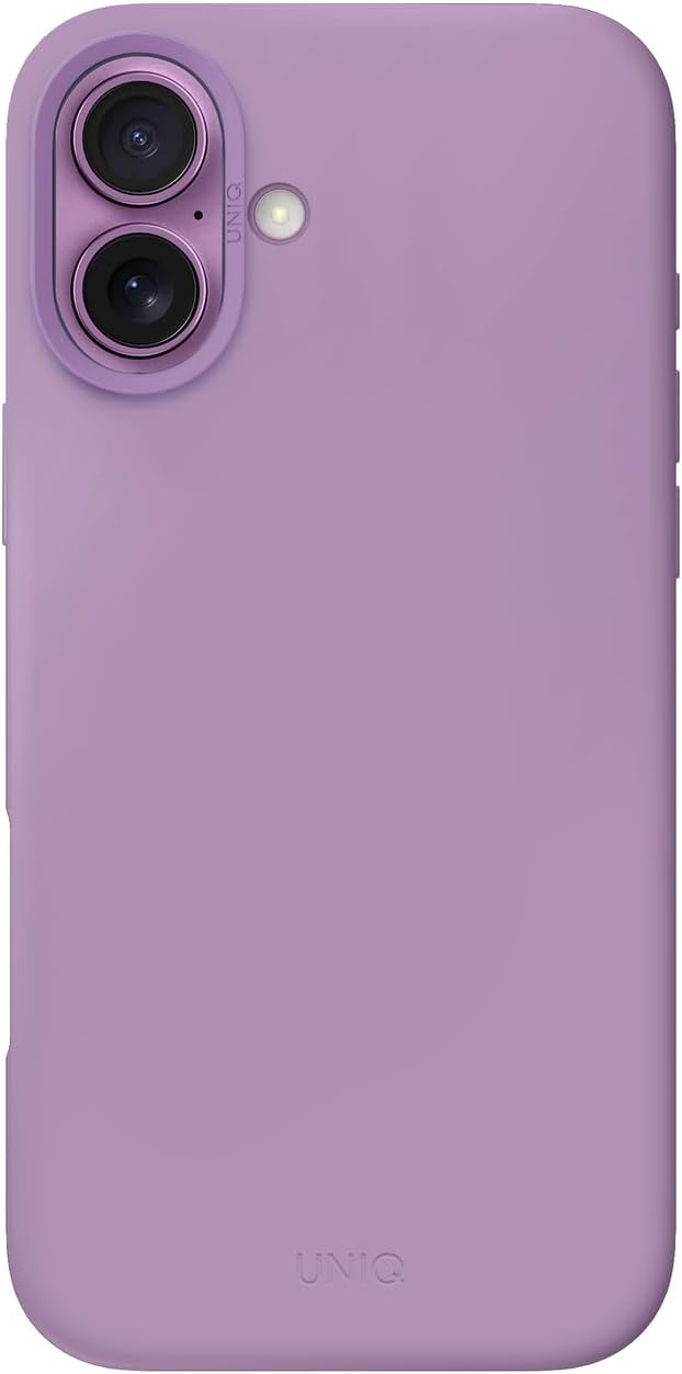كفر UNIQ LINO HUE لهاتف iPhone 16 6.1 MagClick لون Grape Pink