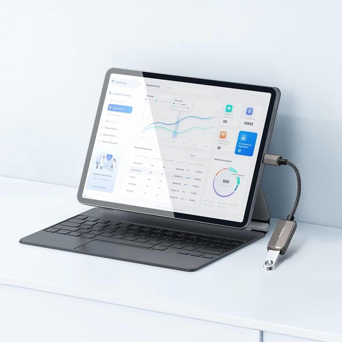 Mcdodo 2 in 1 Lightning Adapter – USB-A 3.0 + Lightning Ports