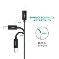 يوجرين – كابل طابعة USB-C إلى USB-B 2.0 بطول 1 متر (أسود)