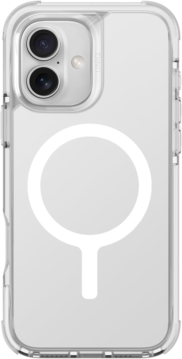 كفر UNIQ COMBAT LUMINOUS لهاتف iPhone 16 6.1 MagClick أبيض