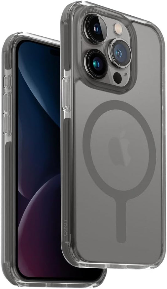 UNIQ COMBAT iPhone 15 Pro MagClick Case – Frost Grey