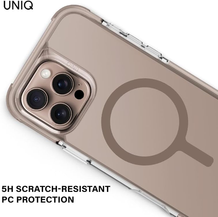 غطاء iPhone 16 Pro 6.9 UNIQ HYBRID MagClick – Taupe Gold
