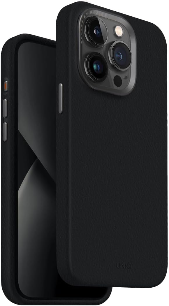 غطاء iPhone 15 Pro UNIQ LYDEN MagClick – Dallas Black