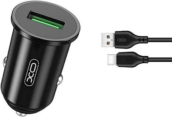XO TZ12 18W QC3.0  Car Charger with cable