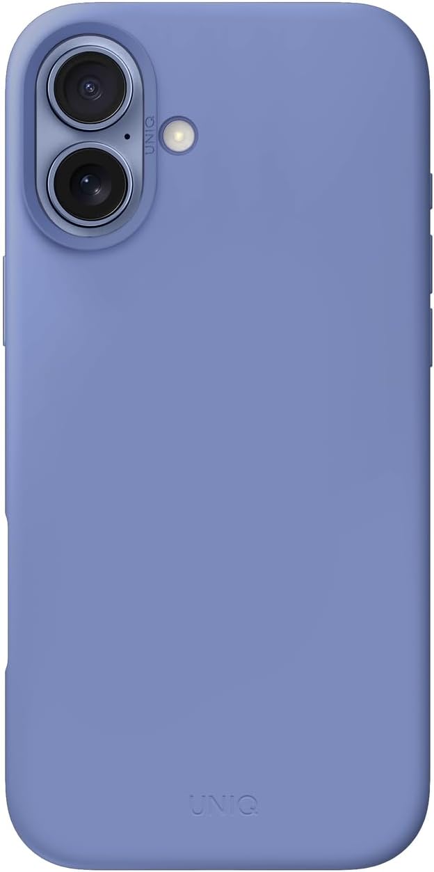 كفر UNIQ LINO HUE لهاتف iPhone 16 6.1 MagClick لون Pearl Blue