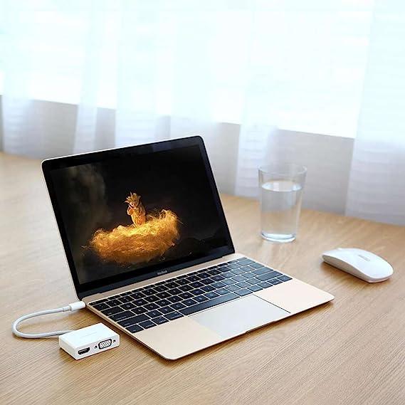 يوجرين محول USB Type-C إلى HDMI + VGA (أبيض)