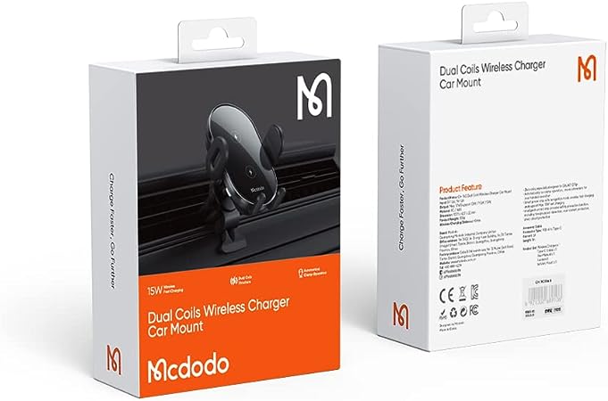Mcdodo Infrared Wireless Car Charger Mount 15W