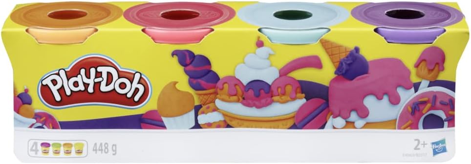 Hasbro Play-Doh Sweet Color Set - 4 Cans for Creative Play