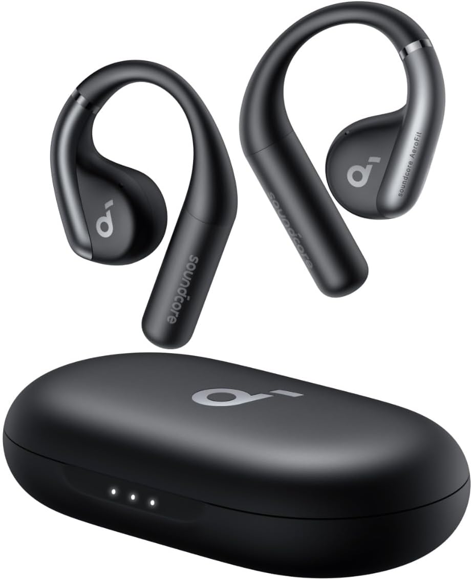 Anker Soundcore AeroFit Open-Ear Headphones / 42H Playtime /Wireless Earbuds - Black