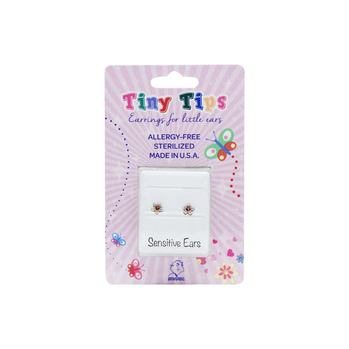 STUDEX TT6510 TT GP Daisy AB Crystal Oct Rose Earrings STUDEX TT6510 TT GP Daisy AB Crystal Oct Rose Earrings