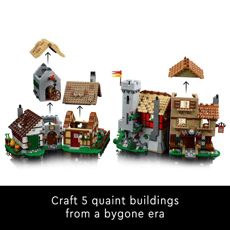 LEGO Icons Medieval Town Square – 3304 Pieces | Set 10332 (Rare Edition)