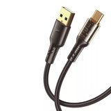 XO NB229 USB-C Clear Cable 2.4A – 1M