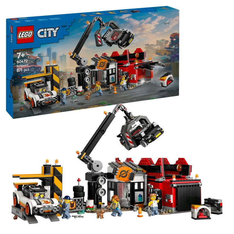LEGO City ساحة خردة مع سيارات 60472 – 871 قطعة