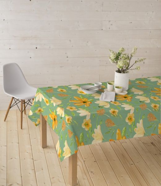 Finesse Euronap Orista 140cm Tablecloth – Green & Orange