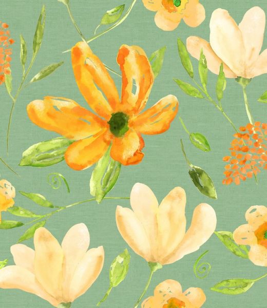 Finesse Euronap Orista 140cm Tablecloth – Green & Orange