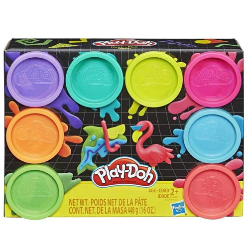 Hasbro Play-Doh 8-Pack Neon Non-Toxic Modeling Compound Hasbro Play-Doh 8-Pack Neon Non-Toxic Modeling Compound