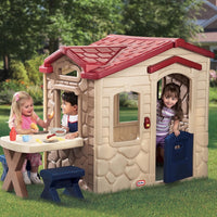 Little Tikes بيت لعب بطيق الحديقة مع طاولة للأطفال