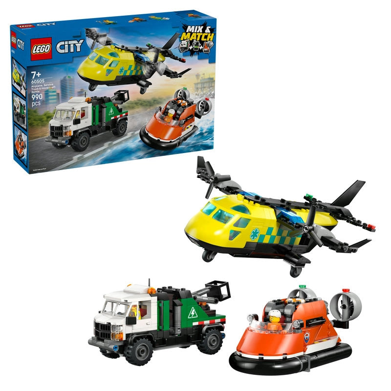 LEGO City طائرة وشاحنة وهوفر 60505 – 990 قطعة
