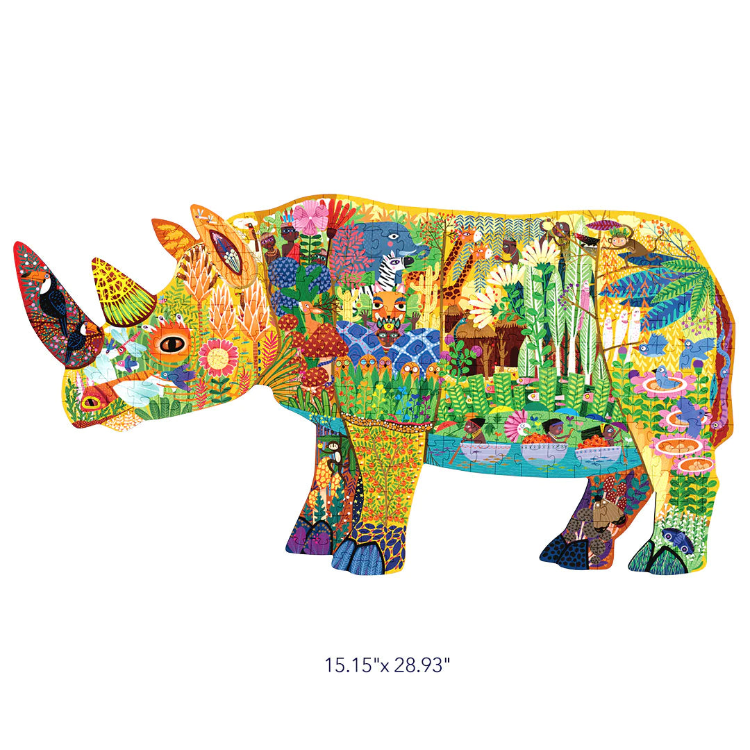 Mideer Large Animal-shaped Puzzle Dream Rhinoceros