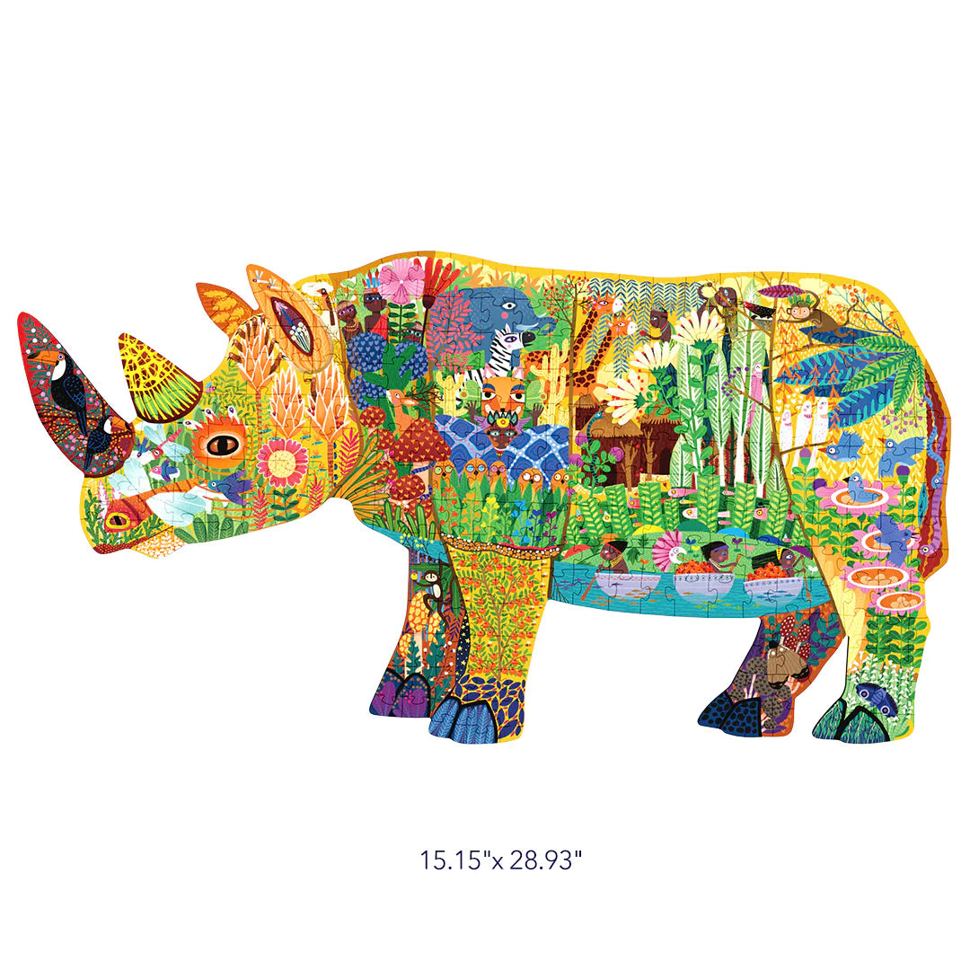 Mideer Large Animal-shaped Puzzle Dream Rhinoceros Mideer Large Animal-shaped Puzzle Dream Rhinoceros