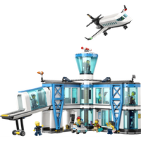 LEGO City Airport with Airplane – 887 Pieces | Set 60502