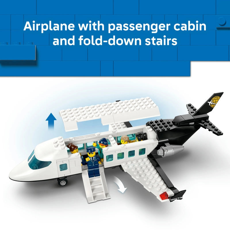 LEGO City Airport with Airplane – 887 Pieces | Set 60502