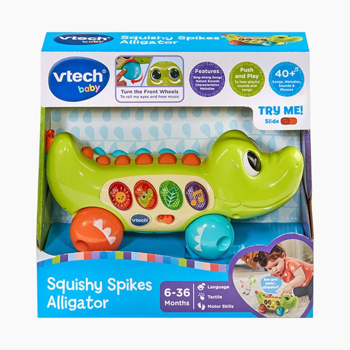 VTech Squishy Spikes Alligator Toy